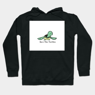 Save The Turtles Cute Sea Life Turtle Animal Social Distancing FaceMask Hoodie